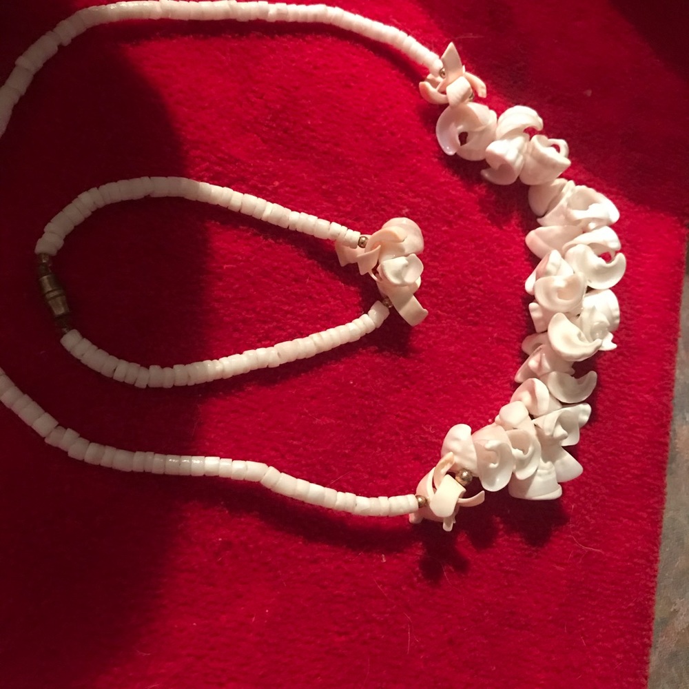 Shell bracelet and necklace